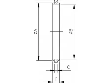 Центрирующее кольцо ISO500 ( нержавеющая сталь )