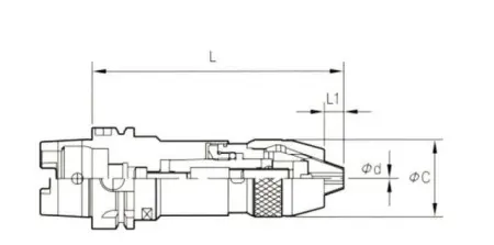 Сверлильный патрон HSK 50A-APU8-118