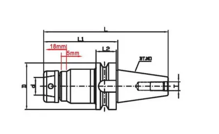 Фрезерный патрон BT40-SETP40
