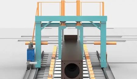 Станок для монтажа верхней полки коробчатой балки