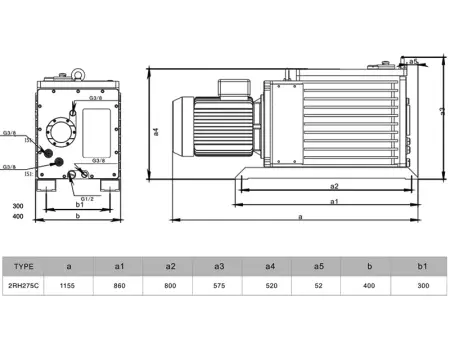 Пластинчато-роторный вакуумный насос IRV-Н004-070