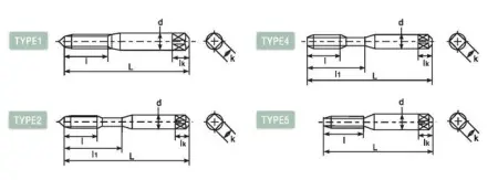 Метчик с прямой канавкой DLHTT302