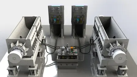 IRS-TB770 Лотковая вибрационная машина со стендом управления