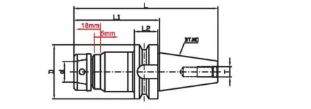 Фрезерный патрон BT30-SETP25