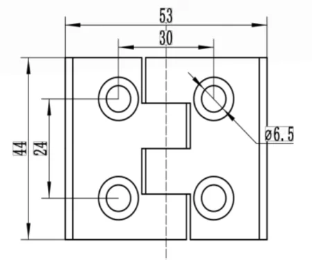 Петля нейлоновая М6 для алюминиевых профилей, серия 3030, ALF-LC3030-N