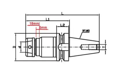 Фрезерный патрон BT50-SETP40
