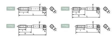 Метчик со спиральными канавками DLSFTU481