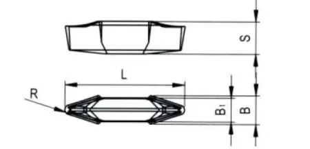 Твердосплавная сменная пластина GIPA7YZ-35V-1.2-LH