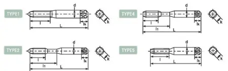 Метчик со спиральными канавками DLSFTT172