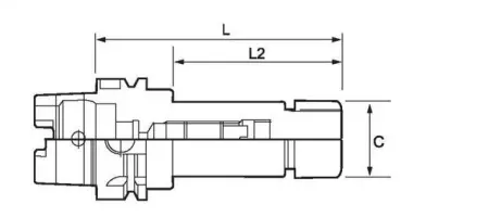 Высокоскоростной цанговый патрон HSK 63A-SK10-105/150