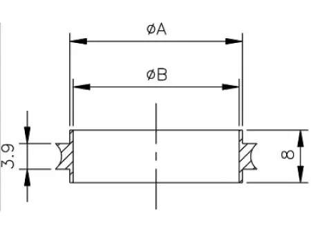 Центрирующее кольцо KF50 ( алюминий )