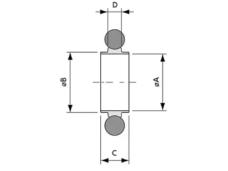 Уплотнение с центрирующим кольцом ISO80 (нитрил, алюминий)