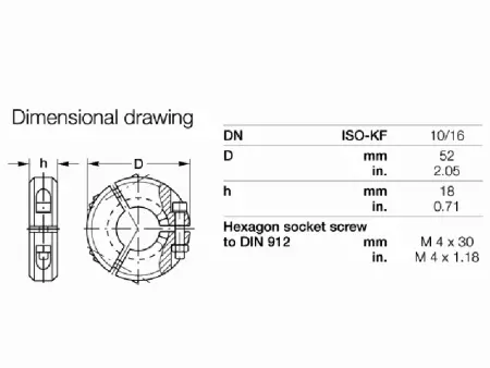 Хомут трехсекционный KF10-16 усиленный