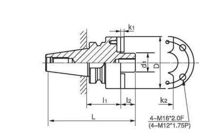 Держатель для торцевых фрез BT50-FMA25.4-150
