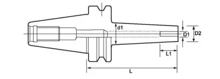 Цанговый патрон BT40-SR14-90,120