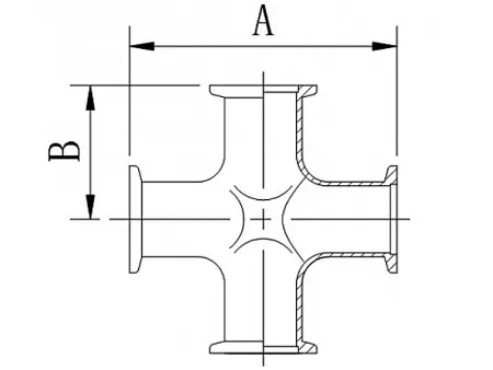 Крест KF40 (нержавеющая сталь)