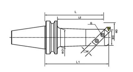 Головка для чернового растачивания фаски BT50-BSA50-180