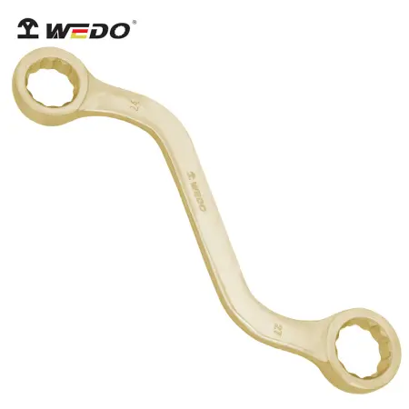 Ключ накидной 2-х сторонний изогнутый AL152A-1719