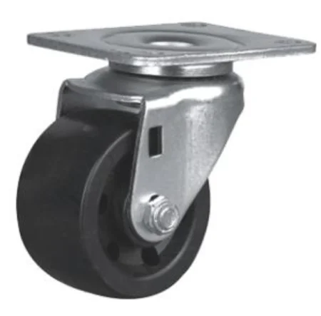 Колесо поворотное с большой грузоподъемонстью D75 мм, с платформой, ALF-W-D75L