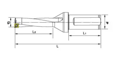 Корпусное сверло (двухудлиненное) C25-SP13-26L