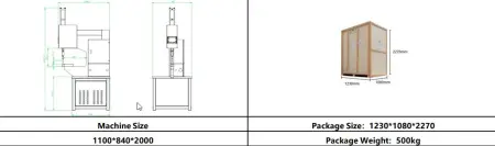 820A-пневматика чертеж габариты