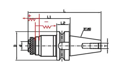 Силовой фрезерный патрон BT30-G0312