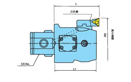Чистовая расточная головка EWD68-150CKB6
