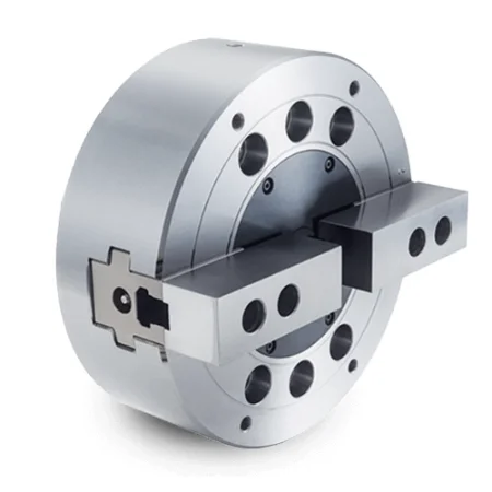 TF-N8-2K5 Гидравлический двухкулачковый токарный патрон без проходного отверстия