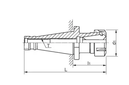 Фрезерный патрон NT40-ER32UM-75