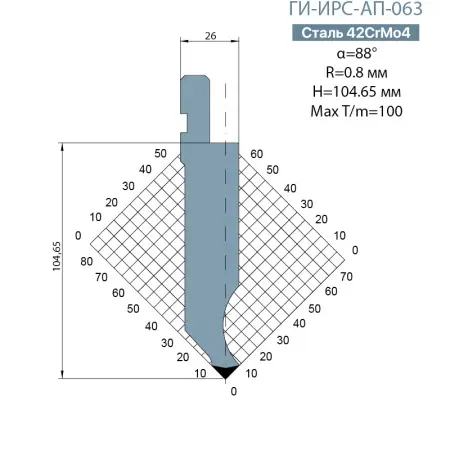 Пуансон Promecam-Amada ГИ-ИРС-AП-063