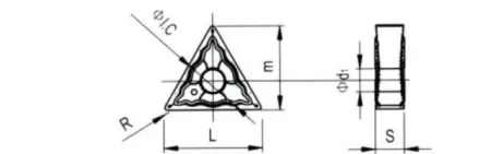 Твердосплавная токарная пластина TNMG 160408-LH