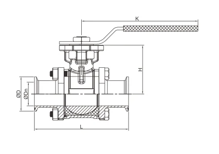 Шаровой кран (размер DN50 Стандарт DIN)