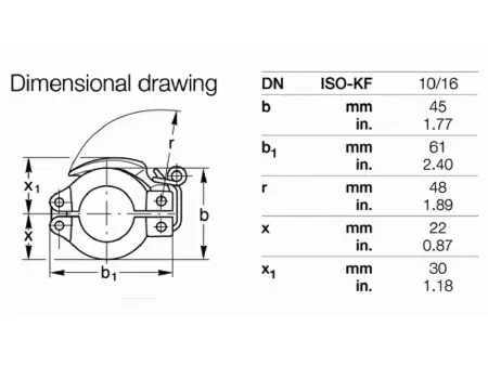 Быстроразъемный хомут KF50 (алюм.)