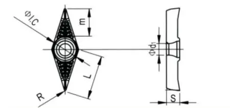 Твердосплавная токарная пластина VCGT-110302-LH