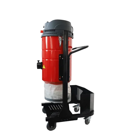 Однофазный промышленный пылесос для бетонных полов