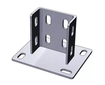 Опора фундаментная для алюминиевых профилей, серия 4590, основание 140х180 мм, ALF-FS-G4590