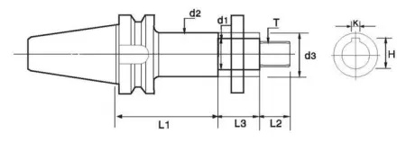 Держатель боковой фрезы BT50-SCA25.4-135