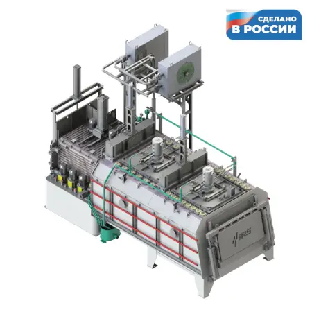 TQF-2-10 Универсальная атмосферная печь с закалочным баком