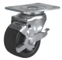 Колесо поворотное с большой грузоподъемонстью и дополнительной защитой D75 мм, с платформой, ALF-W-D75L