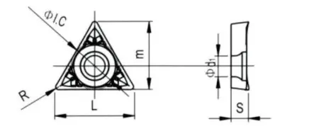 Твердосплавная токарная пластина TCGT-16T308-LH