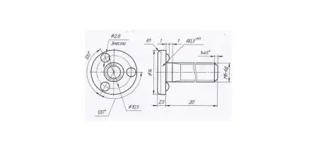 Приварной болт М6х20