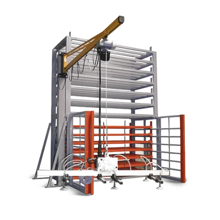 Системы хранения металла с вакуумной траверсой