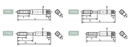 Метчик со спиральными канавками DLLH-SFT161