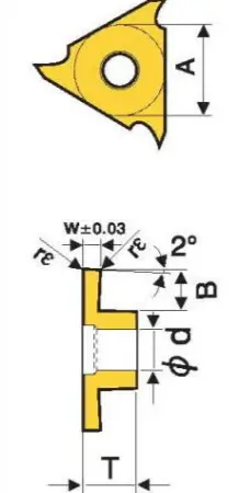 Твердосплавная сменная пластина GBA43R/L-230-020