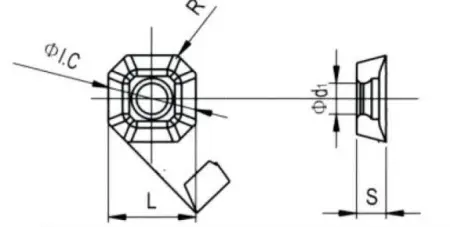 Твердосплавная токарная пластина SDKT0903AEFN-LH