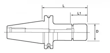 Высокоскоростной фрезерный патрон ISO25-GER20-45