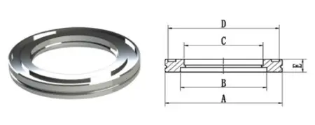 Фланец под сварку ISO-K 80 (нержавеющая сталь)