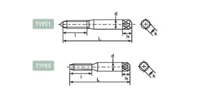 Метчик заостренный со спиральными канавками DLST-POT502