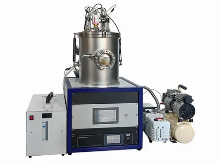 Вакуумная лабораторная настольная установка для (высокочастоного) RF-магнетрогнного напыления