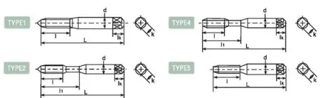 Метчик заостренный со спиральными канавками DLPOT261